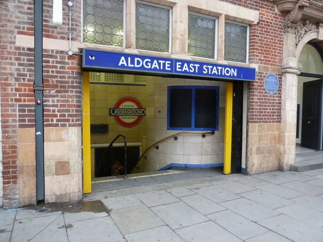 Aldgate East tube station - Whitechapel Gallery entrance