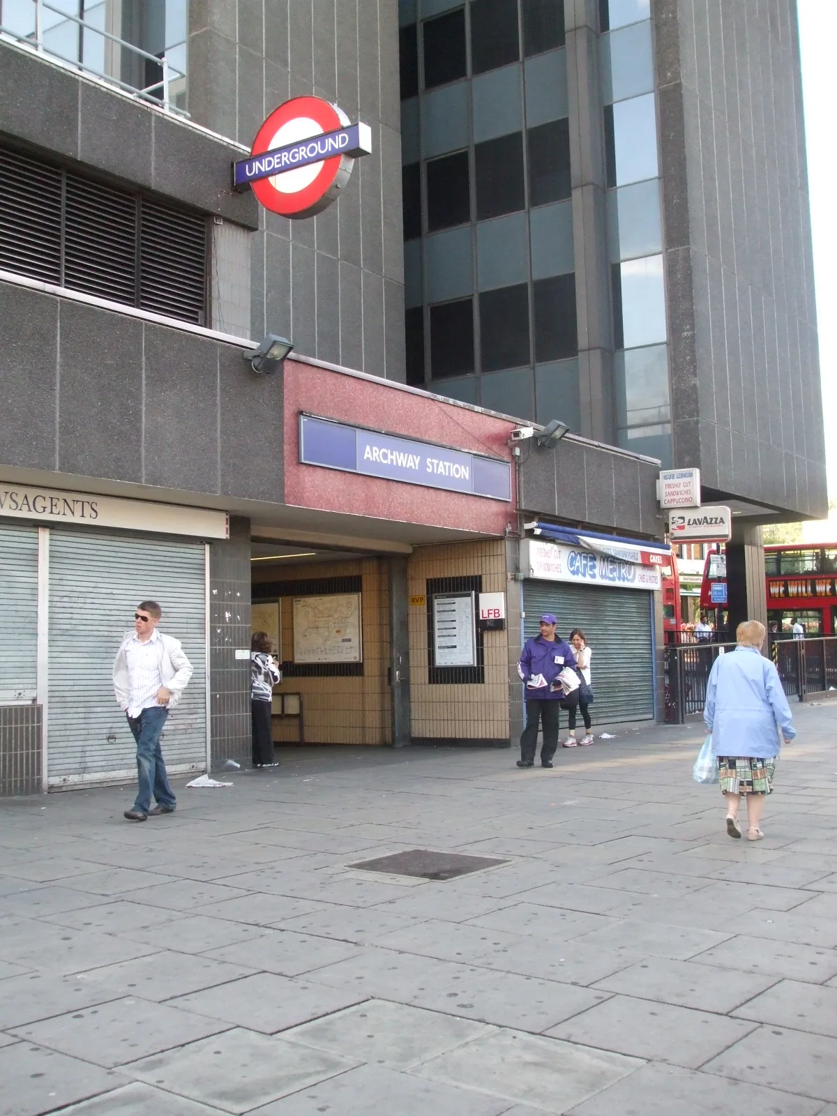Archway tube station main entrance