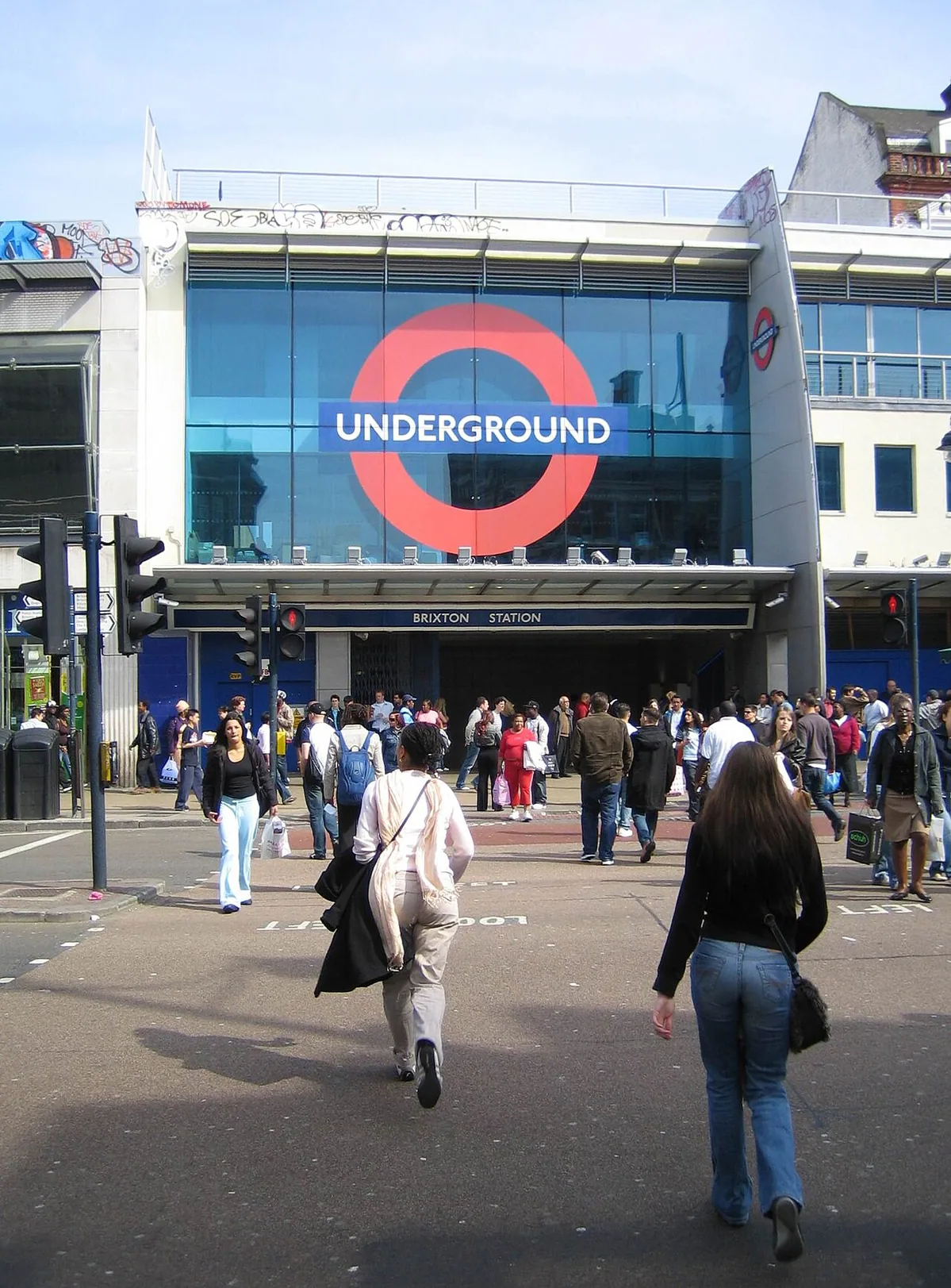 Brixton Tube station, front view