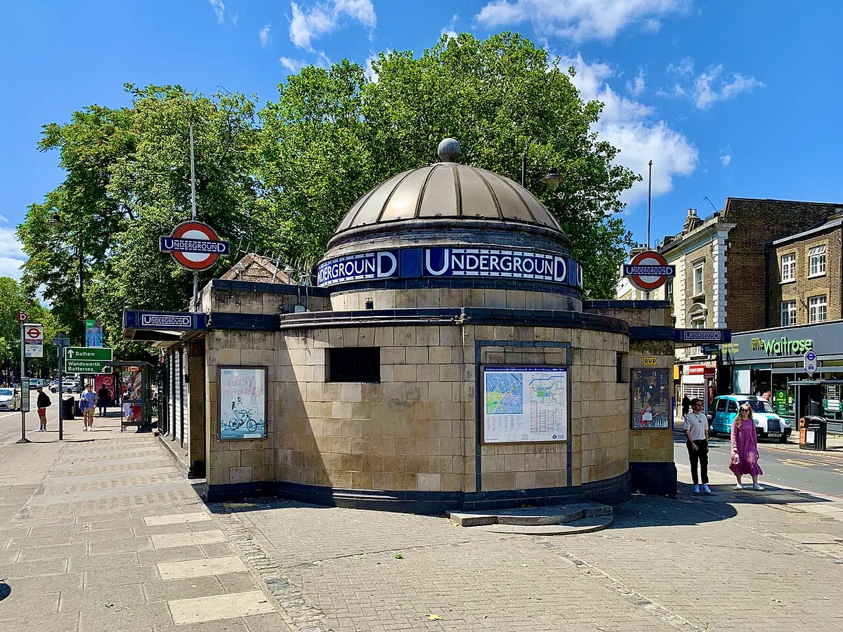 Station building of Clapham Common tube station. Taken during my Northern Line Tube Walk .