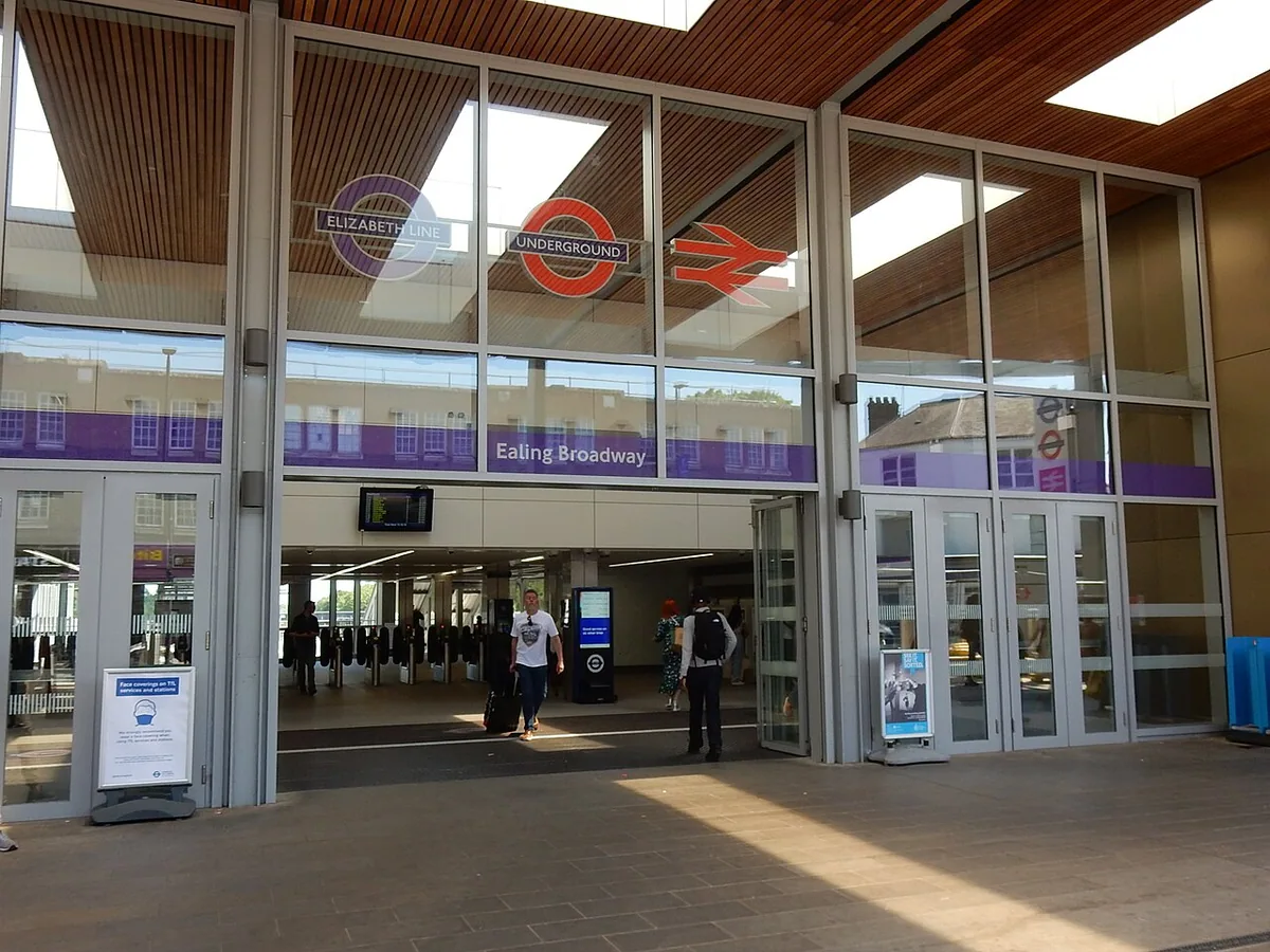 Ealing Broadway station, as seen on 8th May 2022