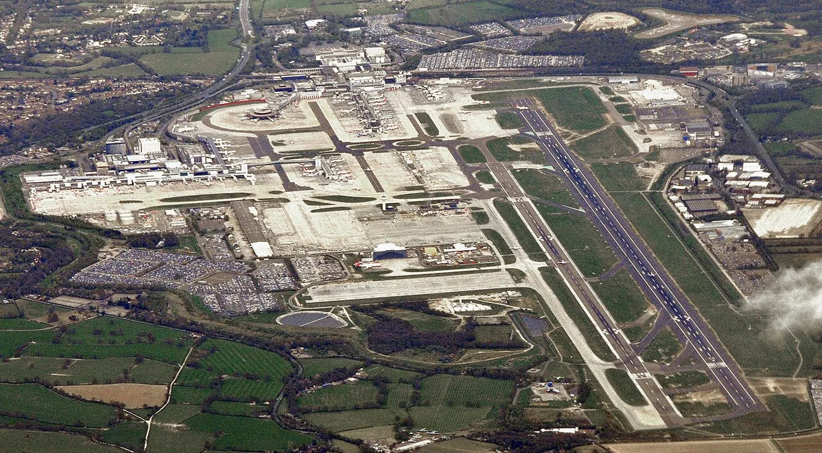 Gatwick Airport, south of London, is Britains' second busiest airport, after Heathrow.