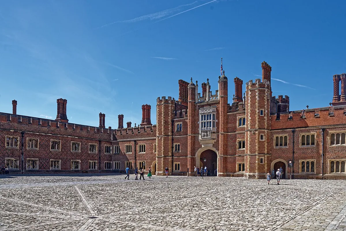 Hampton Court Palace, Base Court, Main Entrance Tower,, Richmond upon Thames