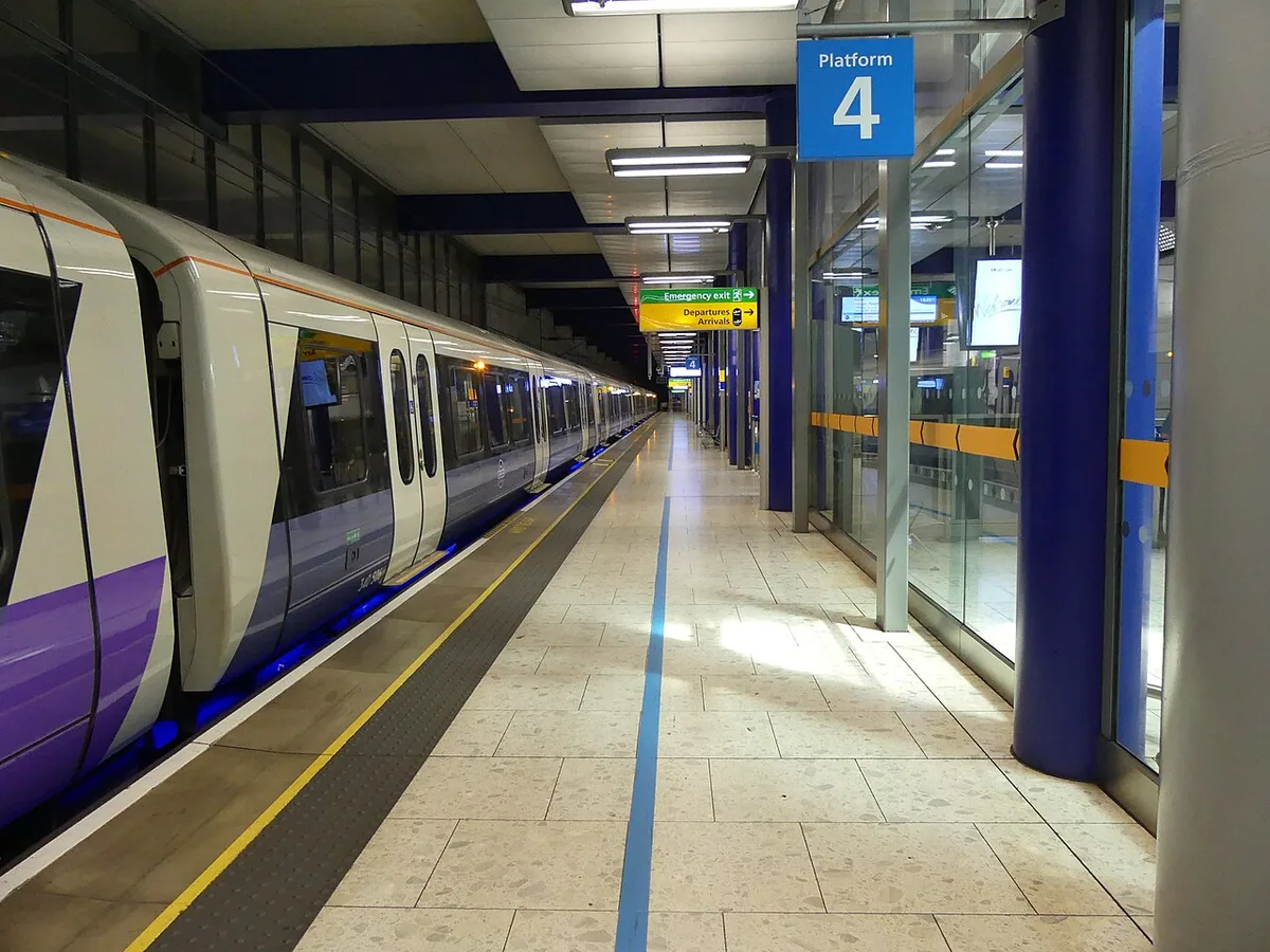 Heathrow Terminal 5 main line station, as seen on 11th June 2022