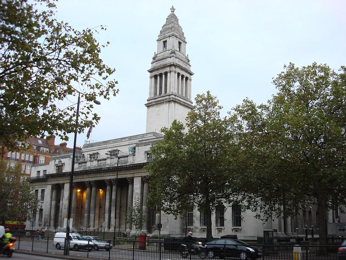 The former Metropolitan Borough of St Marylebone HQ on Marylebone Road, now City of Westminster offices