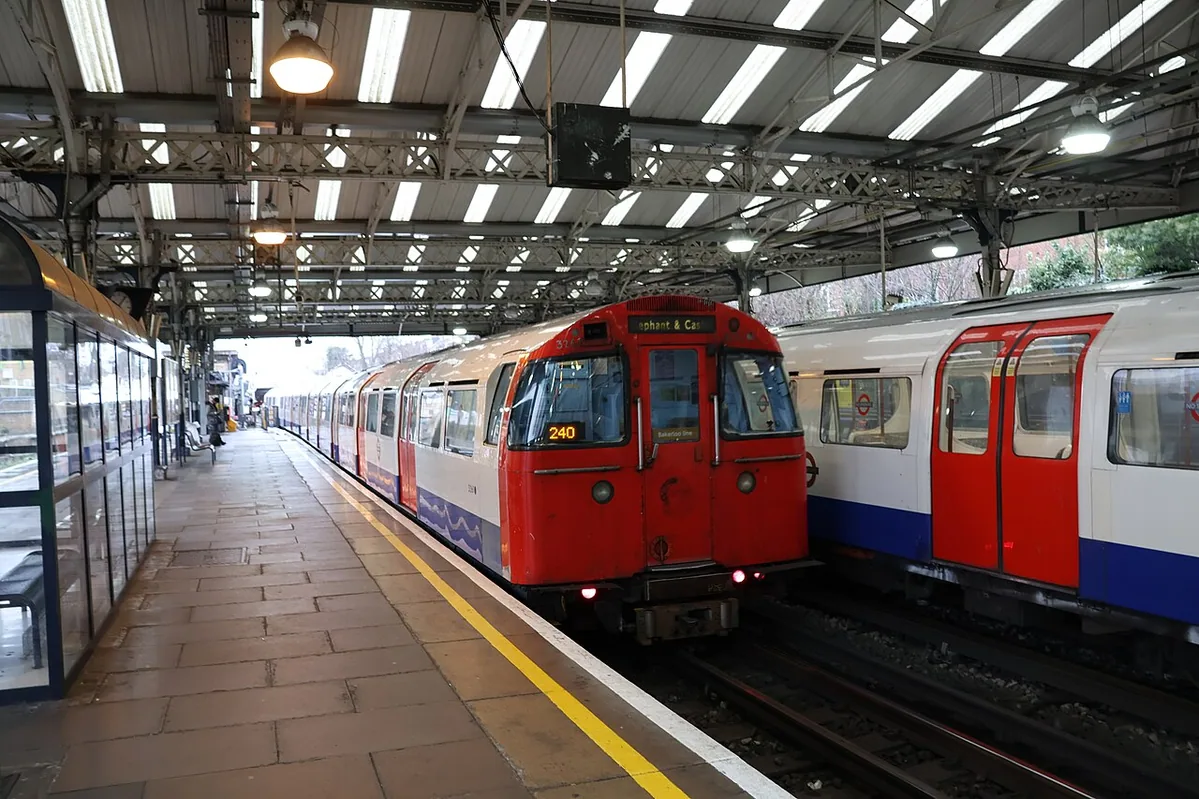 Queen's Park Underground Station in London, England.