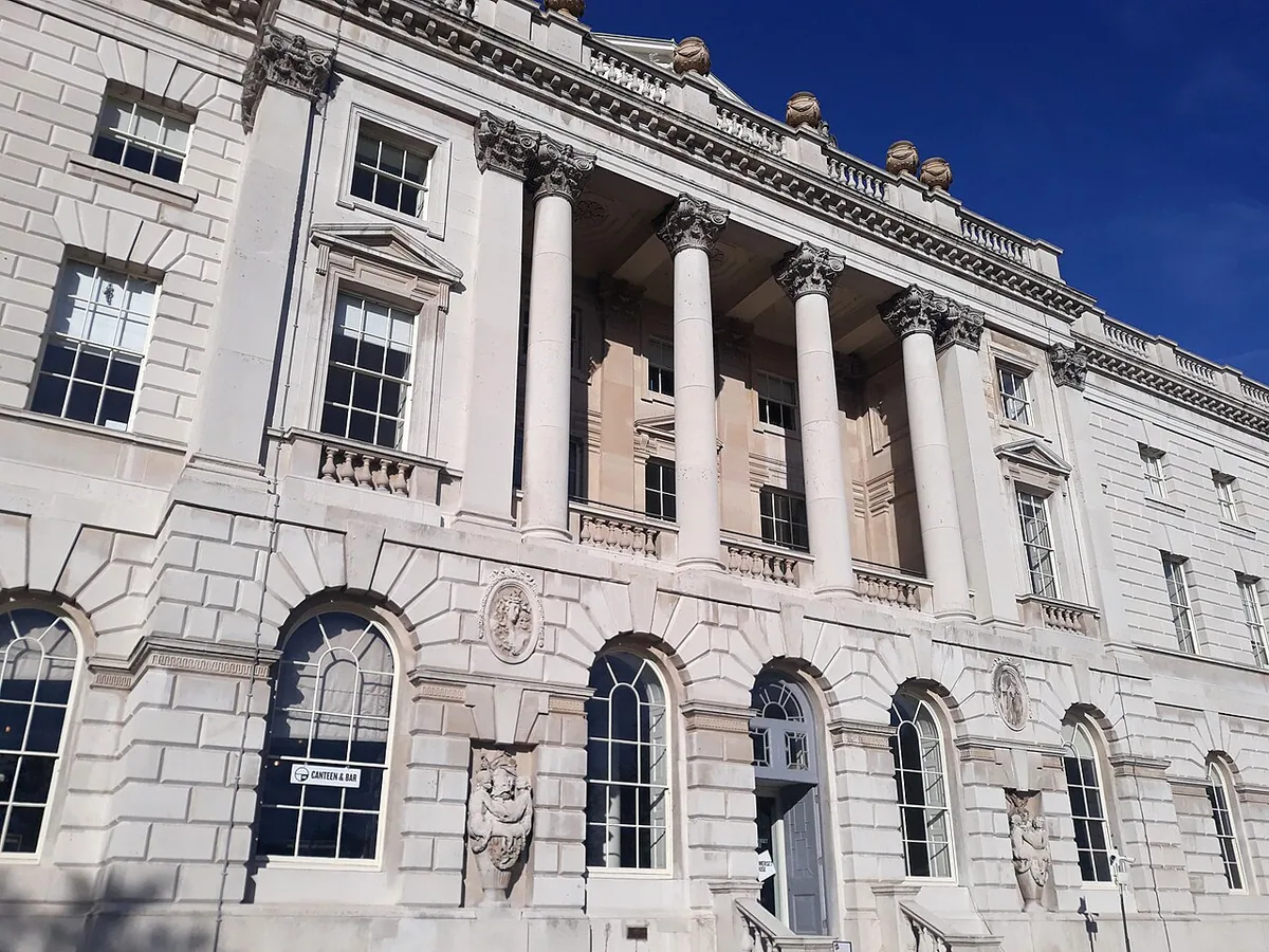 Back view of Somerset House in London