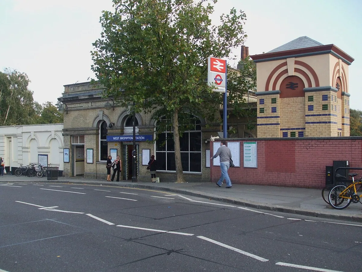 West Brompton station main entrance