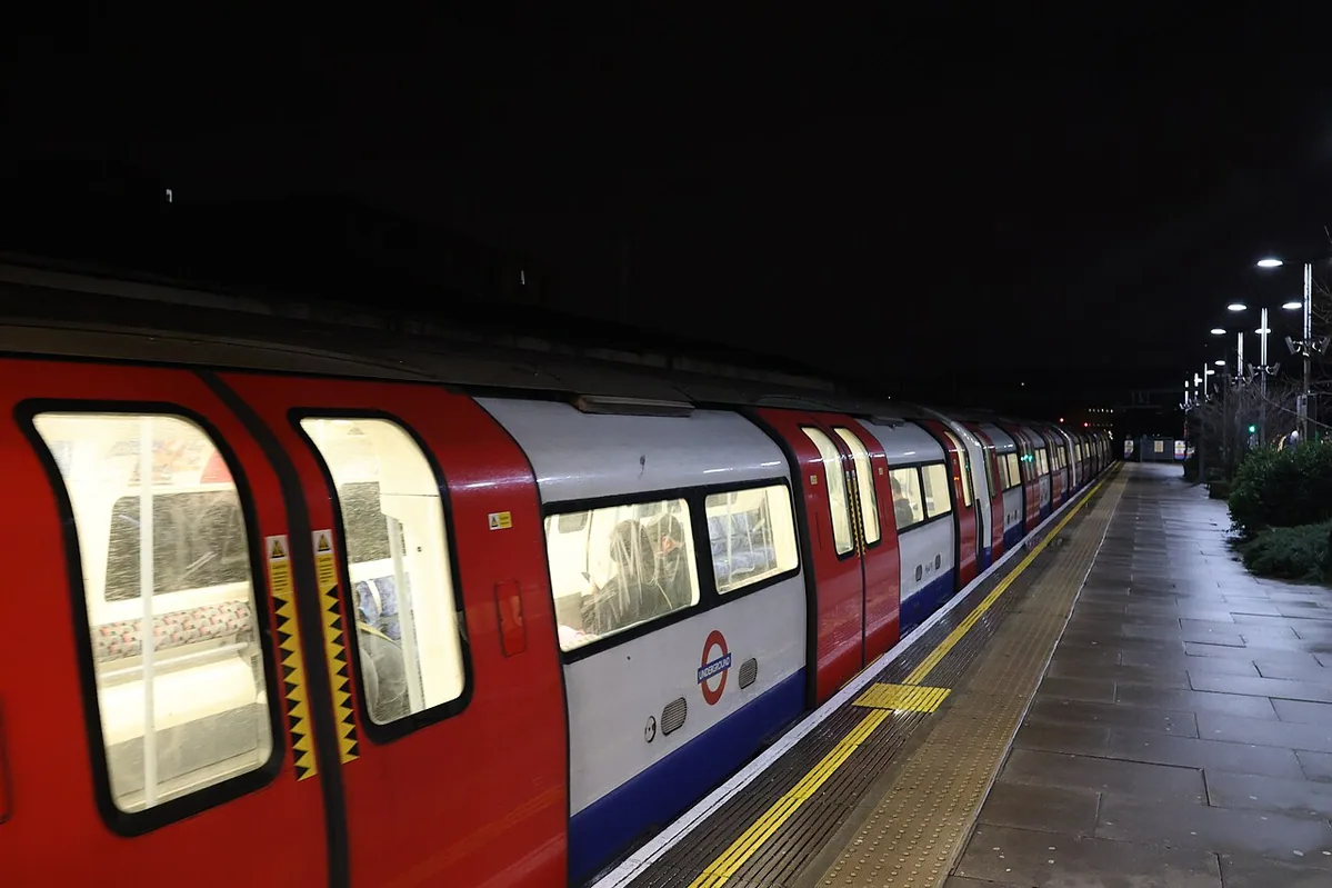 West Hampstead Underground Station in West Hampstead, England.